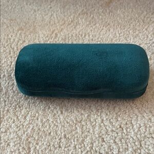 Gucci Teal Green Velvet Eyeglass Case NEW